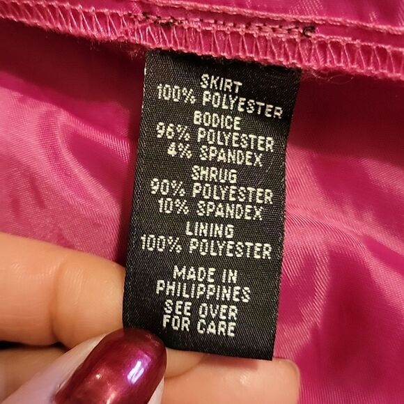 BCX GIRL BLACK AND FUCHSIA DROPPED WAIST FANCY PARTY DRESS, SIZE 10 - Picture 11 of 12